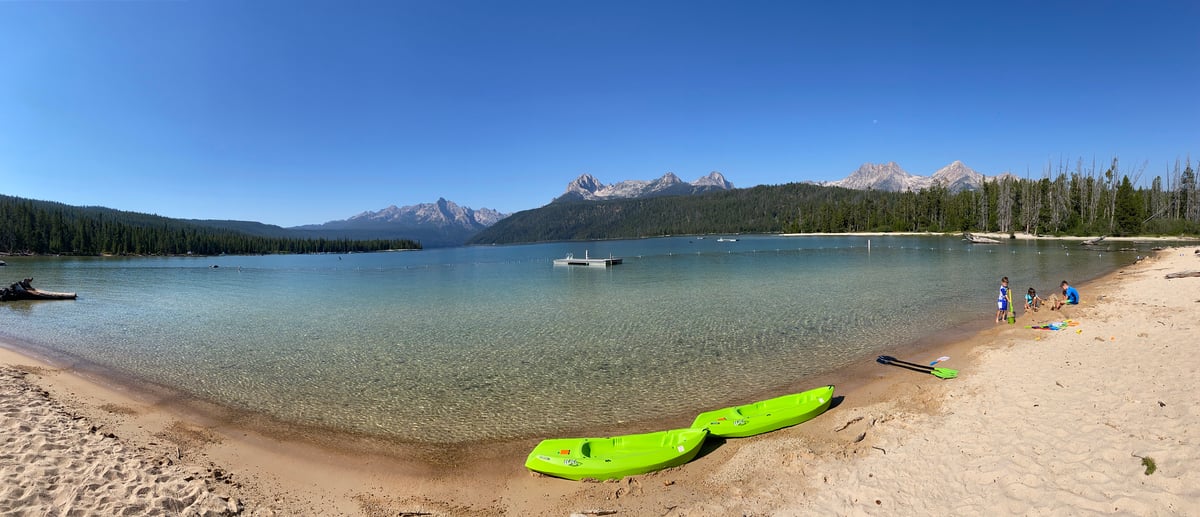 Redfish Lake Outlet Beach