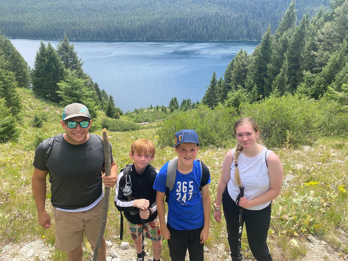 Bench Lakes Trail overlooking Redfish Lake