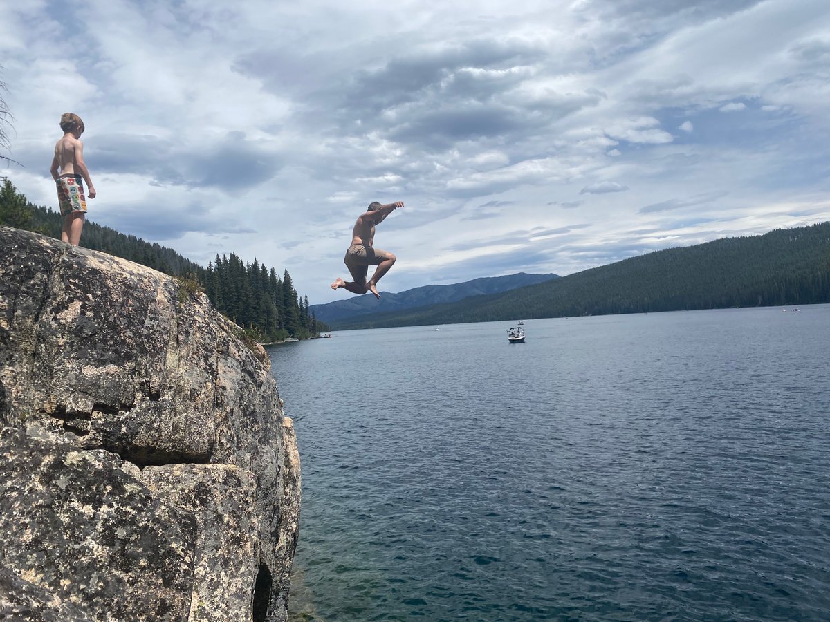 Jump Rock at Redfish Lake