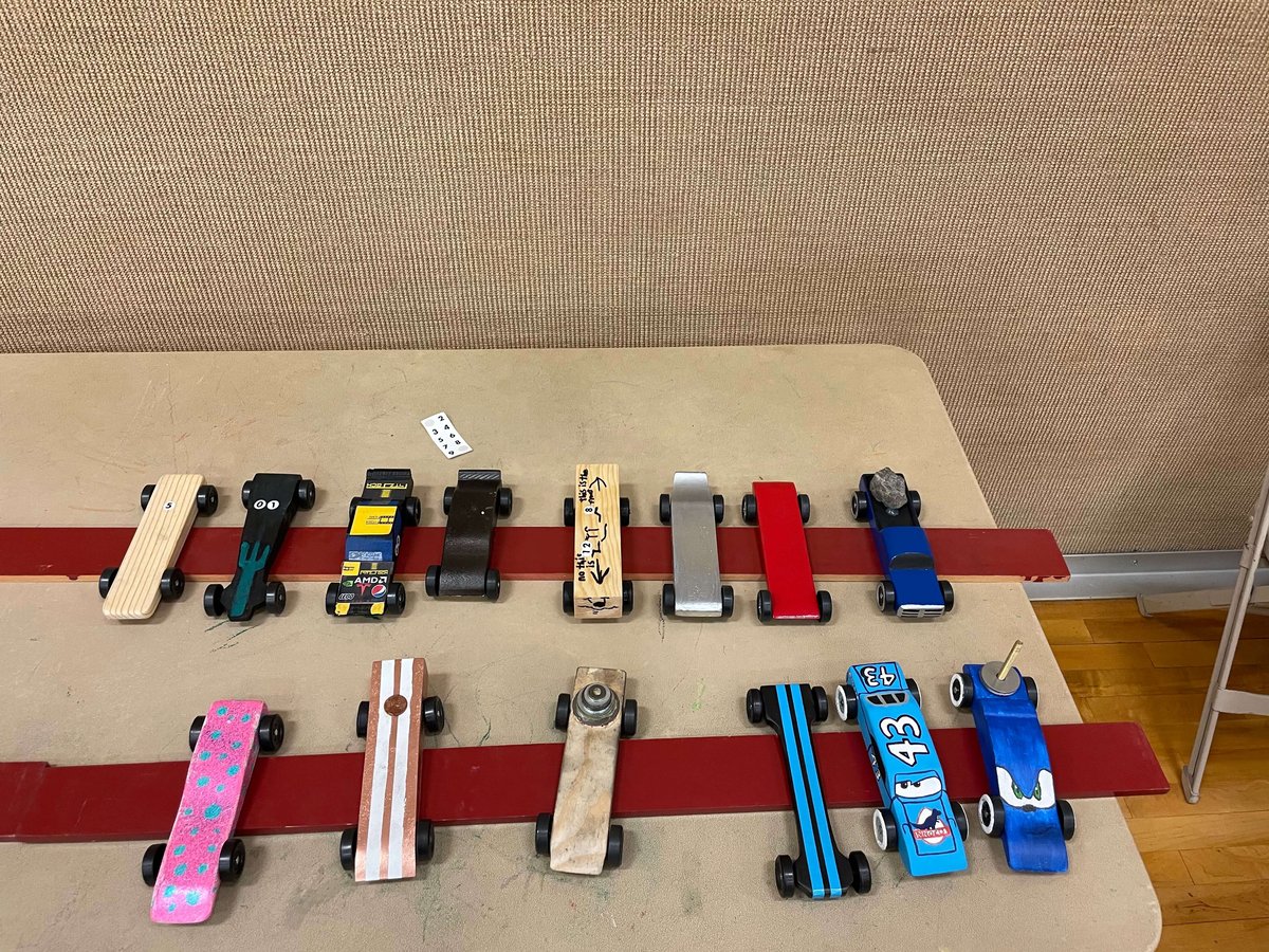 Pinewood Derby Cars on Display!